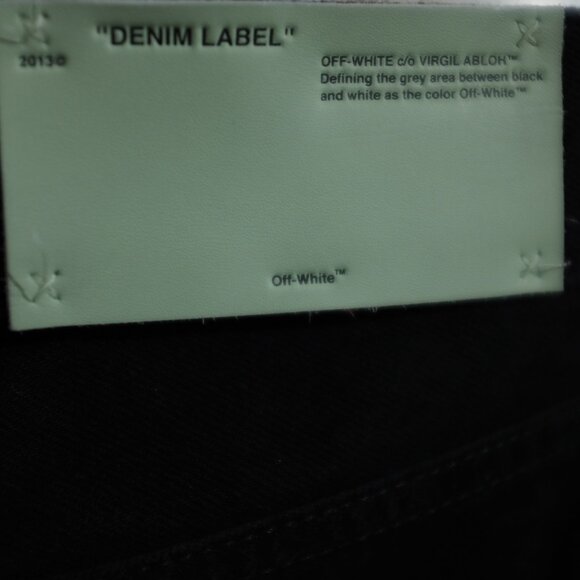 COPY - OFF-WHITE Black embroidered Flowers women Baggy Jeans size 26 - Picture 10 of 14